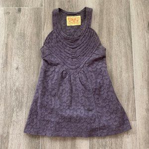 Free People Purple Lace Tank Top size XS